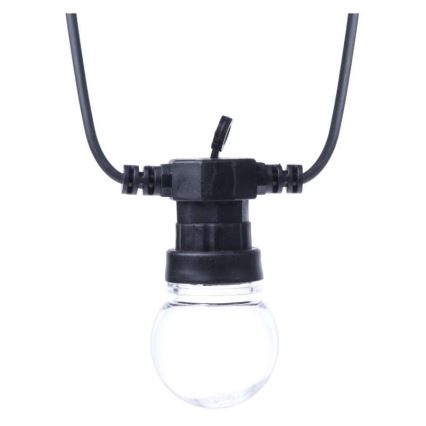 LED външна декоративна гирлянда 50xLED/10m IP44 прозрачна