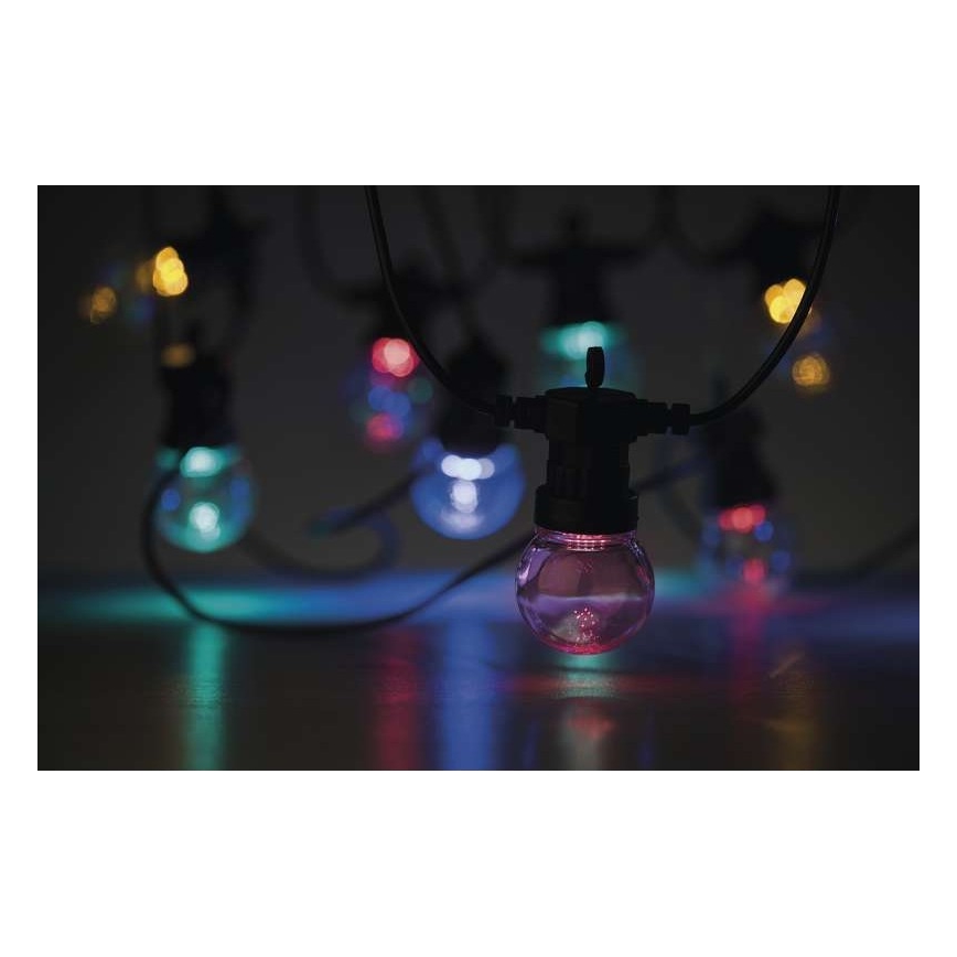 LED външна декоративна гирлянда 50xLED/10m IP44 прозрачна