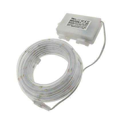 LED външна гирлянда 100xLED/3xAA 5,45 m IP44 многоцветна