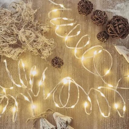 LED Външна гирлянда 120xLED/17m IP44 топла бяла