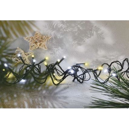 LED външна гирлянда 120xLED/2 функции 17m IP44 топло/студено бяло