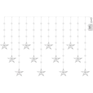 LED външна гирлянда 120xLED/8 функции 3xAA 1,7 m IP44 студено бяла