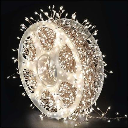 LED външна гирлянда 1440xLED/8 режима 14,4m IP44 топло бяло