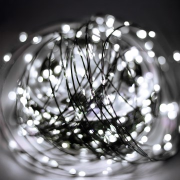 LED външна гирлянда 1500xLED/230V 8 функции 153 m IP44 студено бяло + дистанционно управление