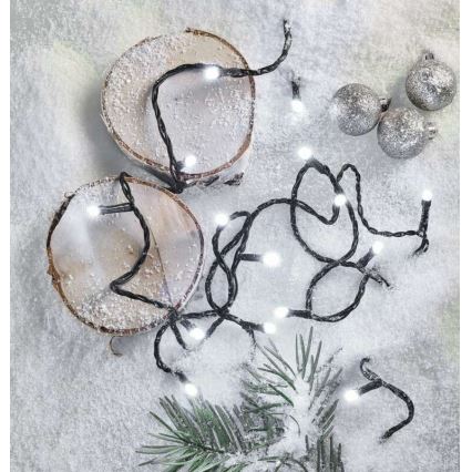 LED външна гирлянда 180xLED/8 режима 23m IP44 студено бяло