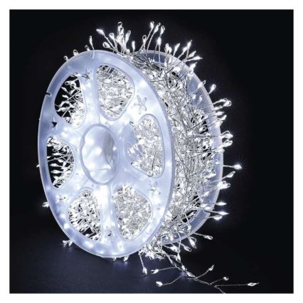 LED външна гирлянда 1920xLED/8 функции 19,2m IP44 студено бяла