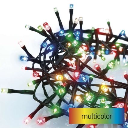 LED външна гирлянда 300 LED / 11 m IP44 многоцветна