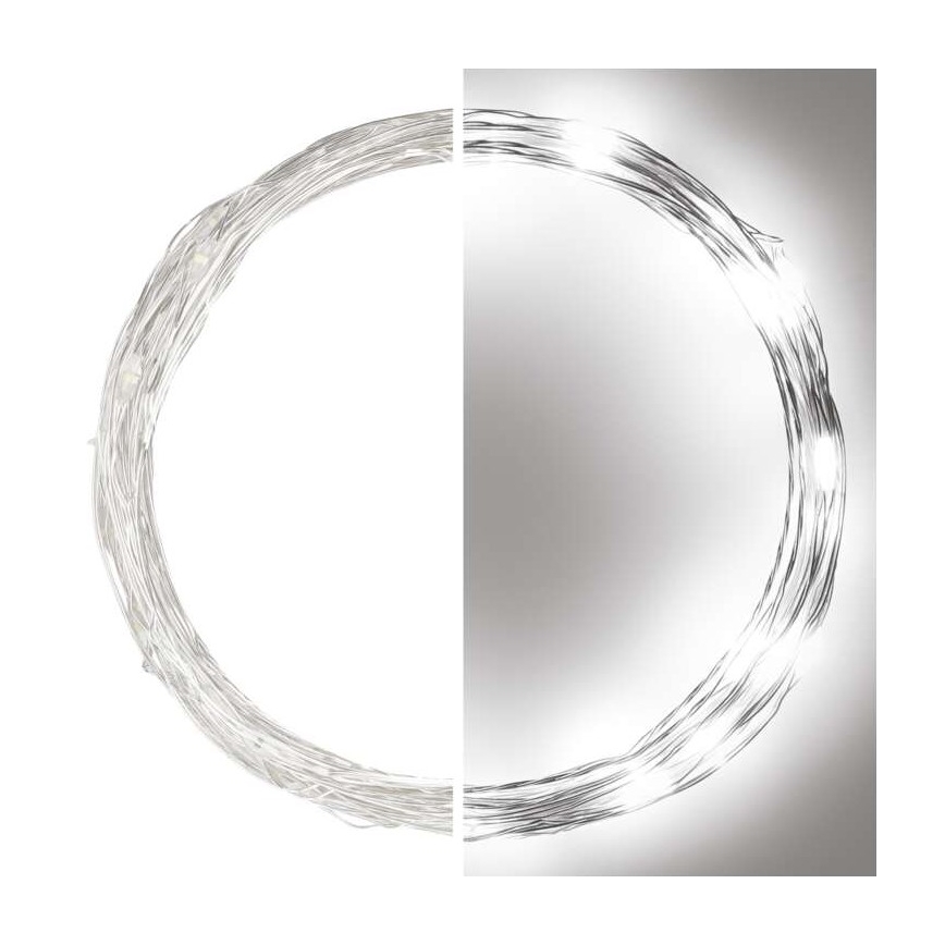 LED външна гирлянда 40xLED/9m IP44 студено бяла