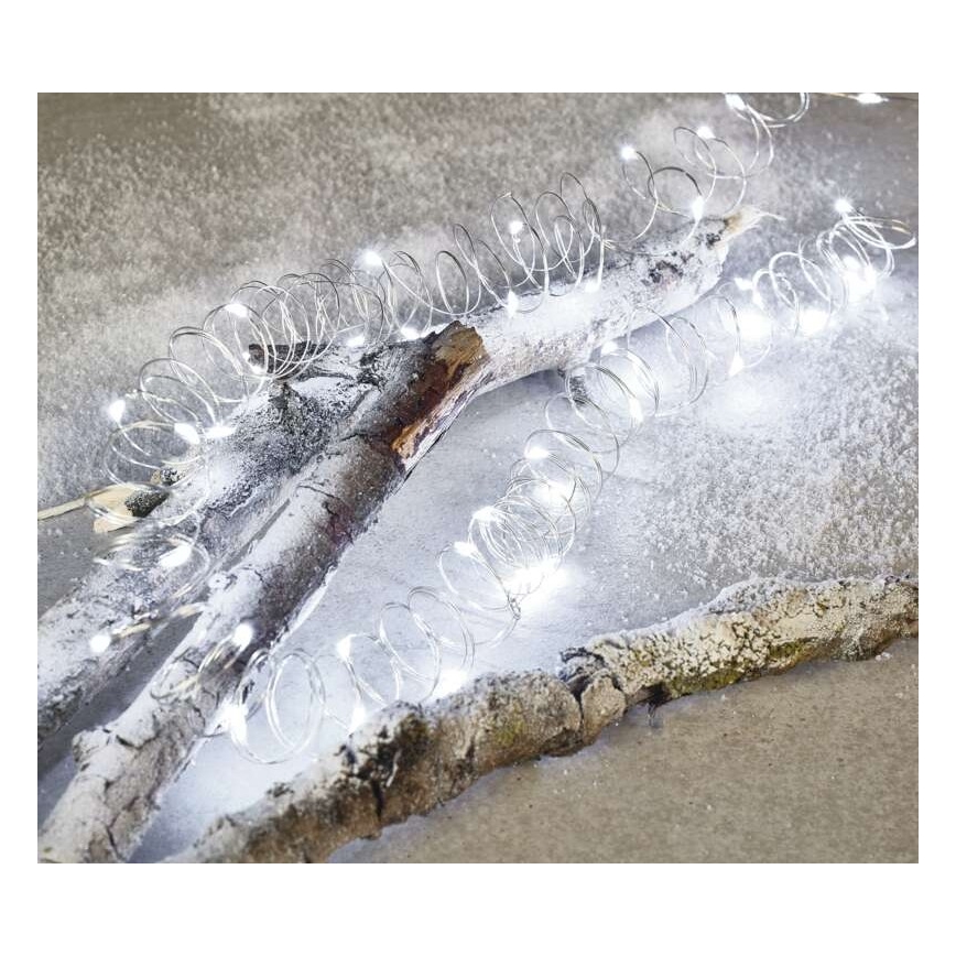 LED външна гирлянда 40xLED/9m IP44 студено бяла