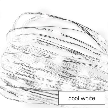 LED външна гирлянда 40xLED/9m IP44 студено бяла