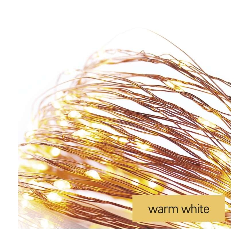 LED  външна гирлянда 40xLED/9m IP44 топло бяло