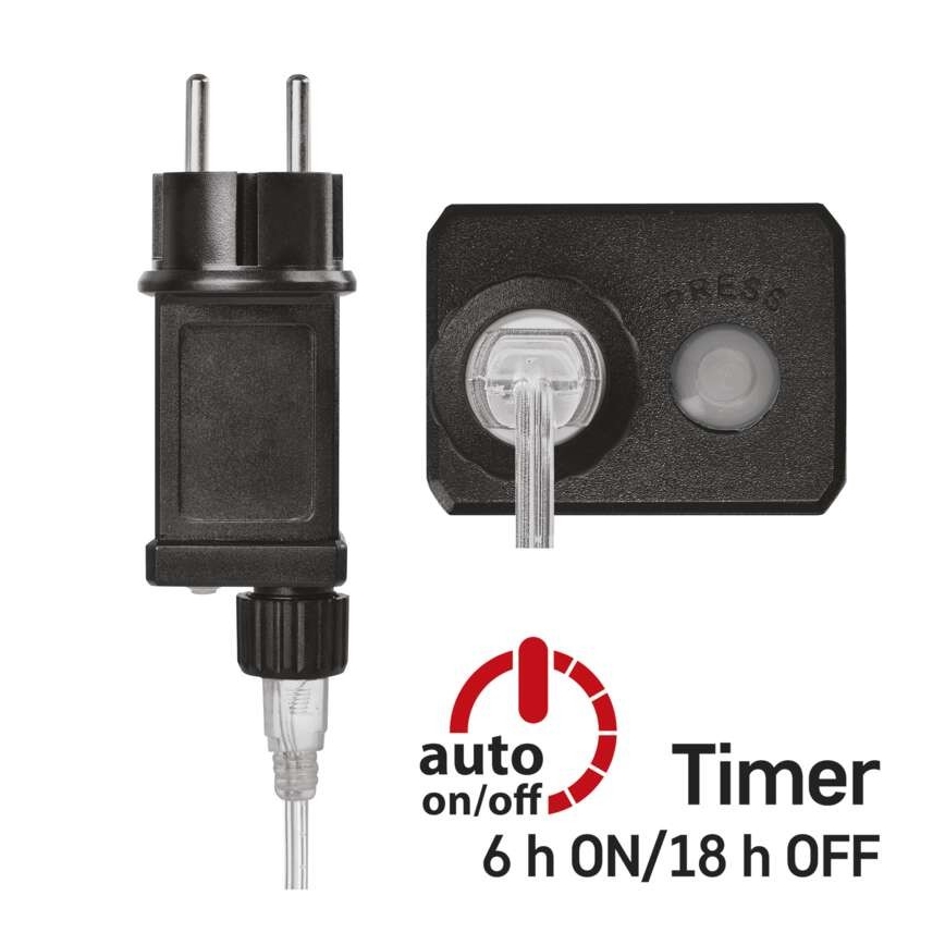 LED  външна гирлянда 40xLED/9m IP44 топло бяло