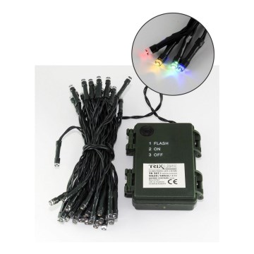 LED външна гирлянда 50xLED/2 режима 5,4m IP44 многоцветна