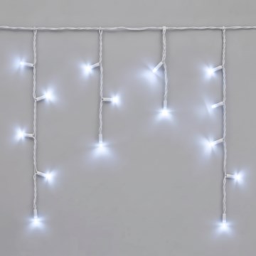 LED външна гирлянда 50xLED/3x0,4m IP44 студено бяла