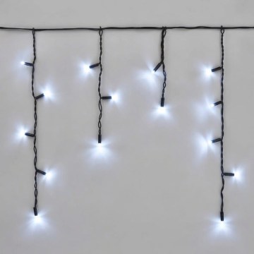 LED Външна гирлянда 50xLED/3x0,4m IP44 студено бяло