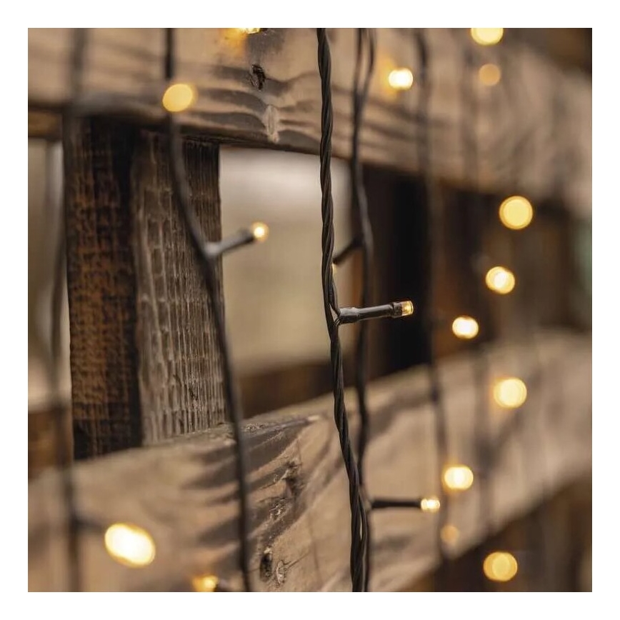 LED външна гирлянда 50xLED/5m IP44 топла бяла