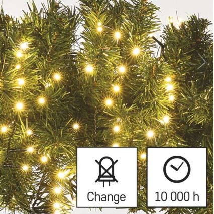 LED външна гирлянда 600xLED/17m IP44 топла бяла