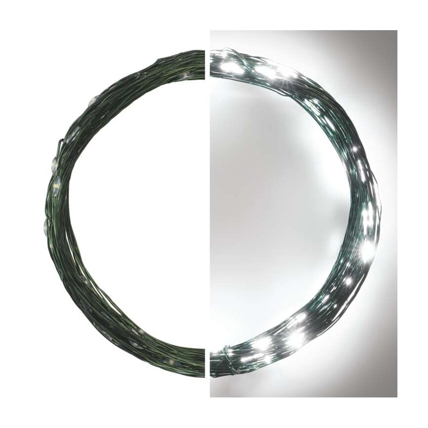 LED външна гирлянда 75xLED/12,5m IP44 студено бяла