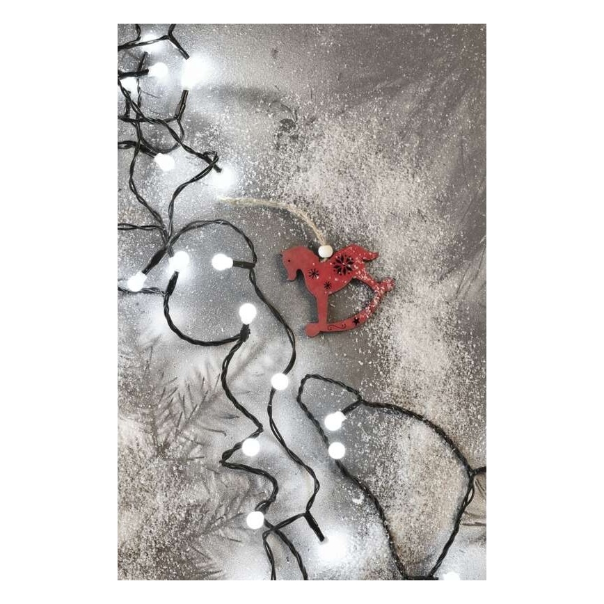 LED външна гирлянда 80xLED/13m IP44 студено бяло