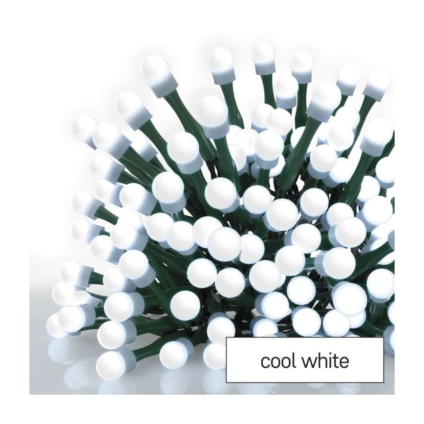 LED външна гирлянда 80xLED/13m IP44 студено бяло