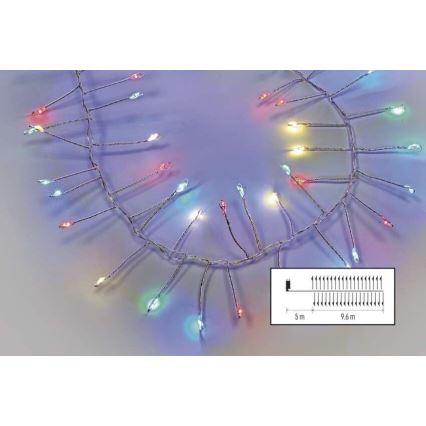 LED външна гирлянда 960xLED/8 функции 9,6m IP44 многоцветна