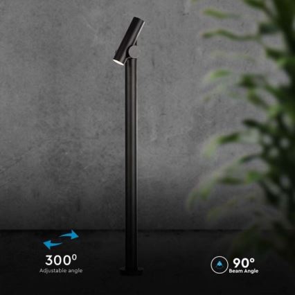 LED Външна гъвкава лампа LED/4W/230V 3000K IP44 100 см черна