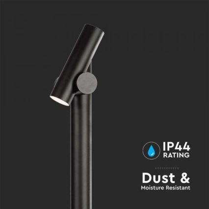 LED Външна гъвкава лампа LED/4W/230V 3000K IP44 100 см черна