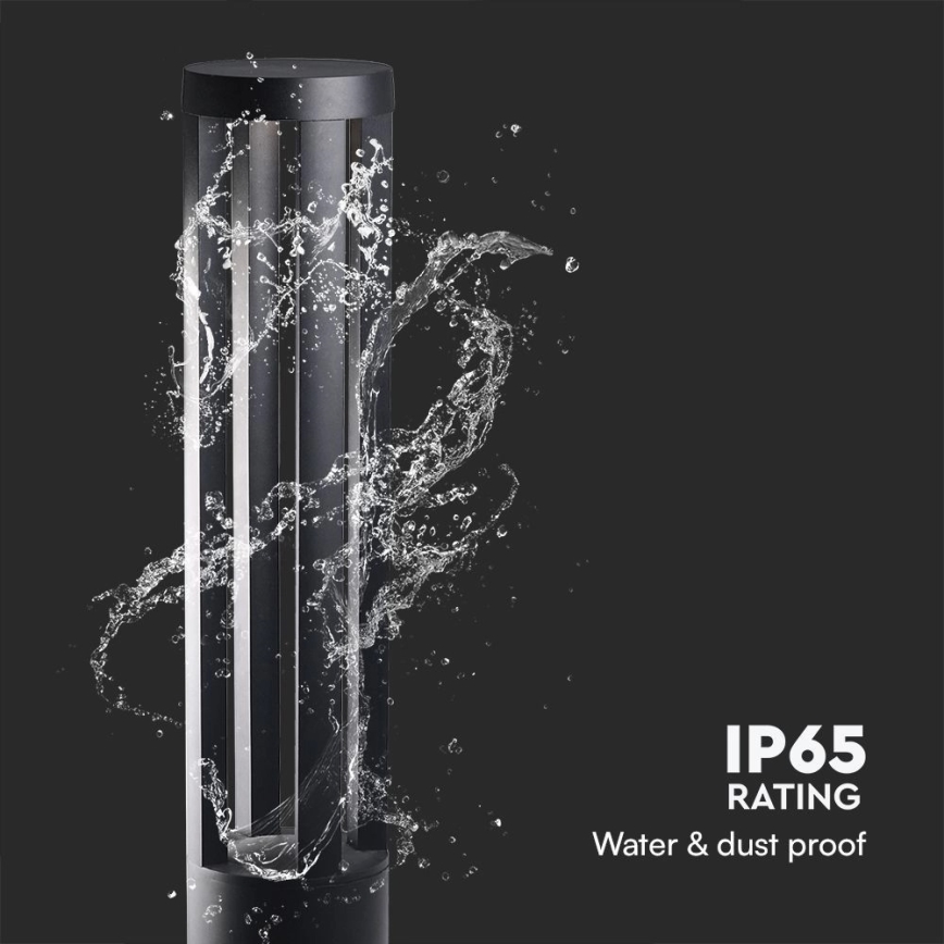 LED външна лампа LED/10W/230V 3000K IP65 80 cm черна