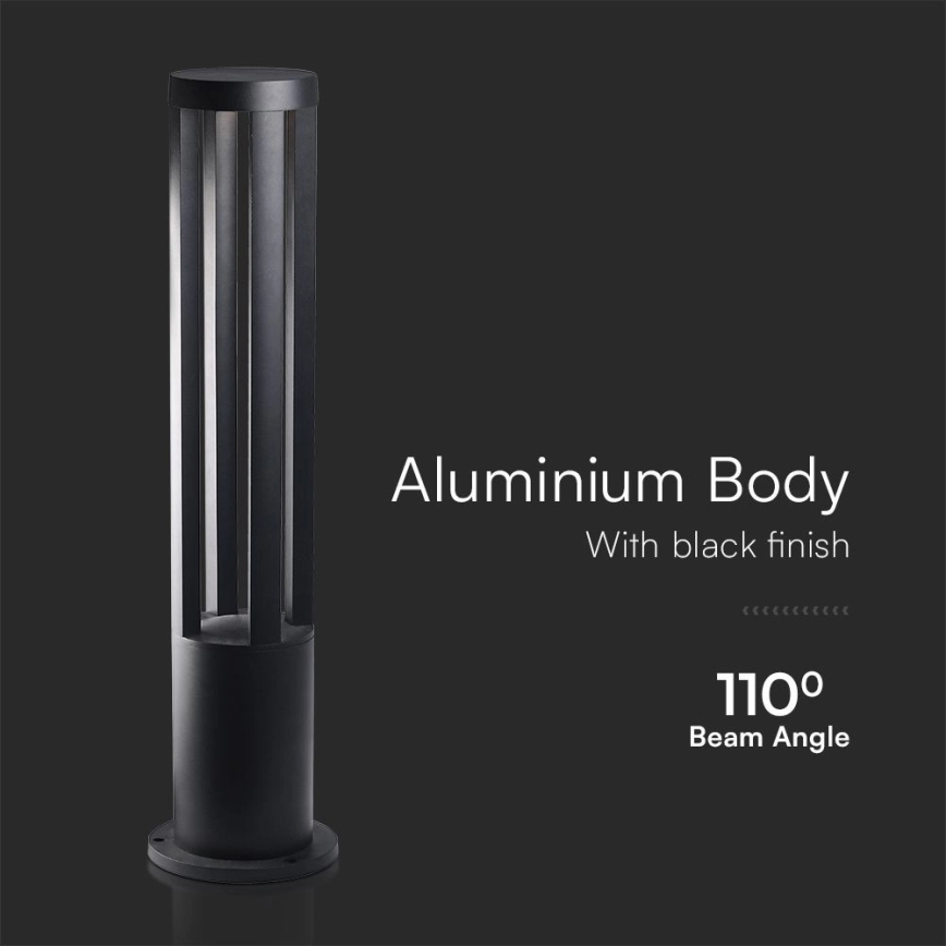 LED външна лампа LED/10W/230V 3000K IP65 80 cm черна