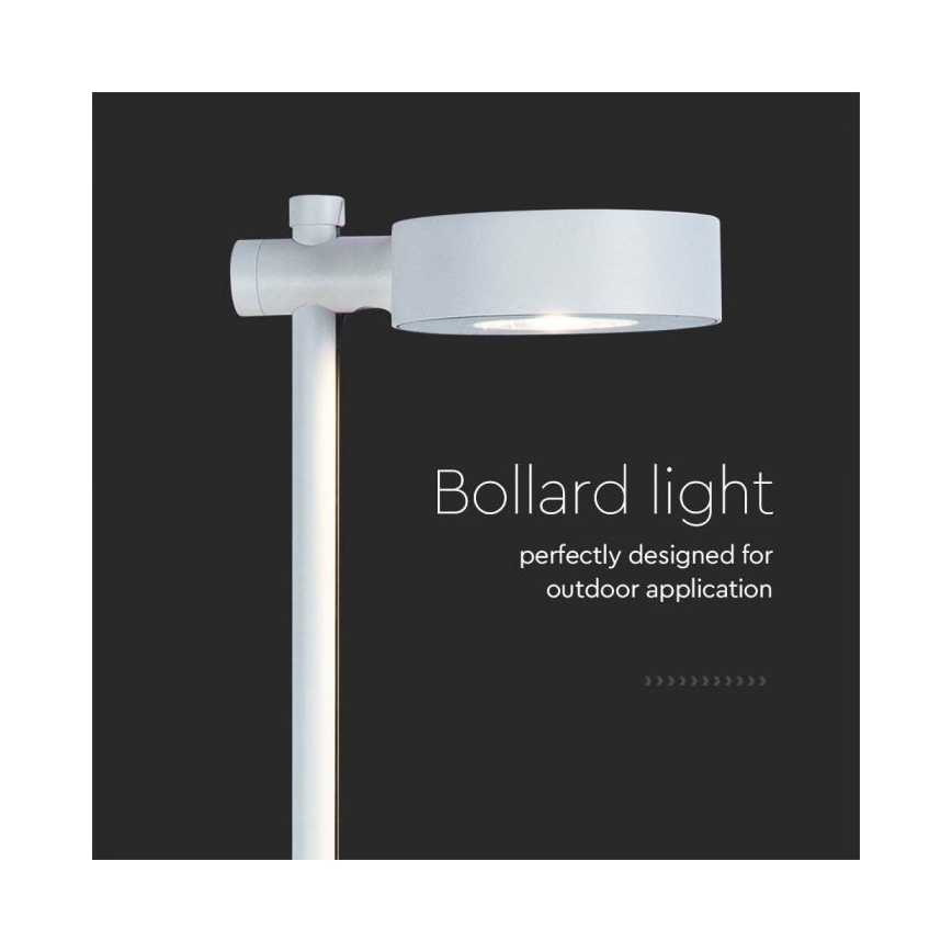 LED Външна лампа LED/7W/230V 3000K IP65 бяла 102 см