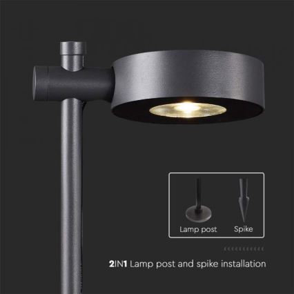 LED външна лампа LED/7W/230V 3000K IP65 черна