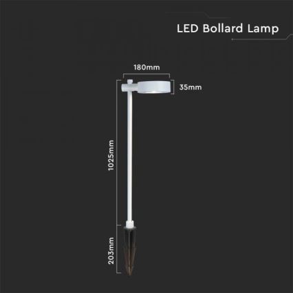 LED външна лампа LED/7W/230V 4000K IP65 бяла
