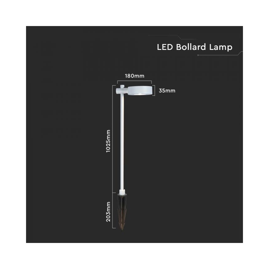 LED външна лампа LED/7W/230V 4000K IP65 бяла