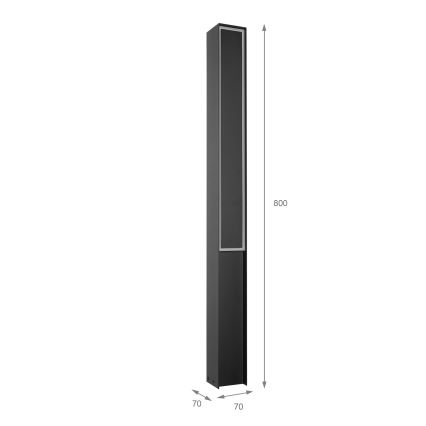 LED външна лампа MODO LED/23,4W/230V 4000K IP44 80 cm черна