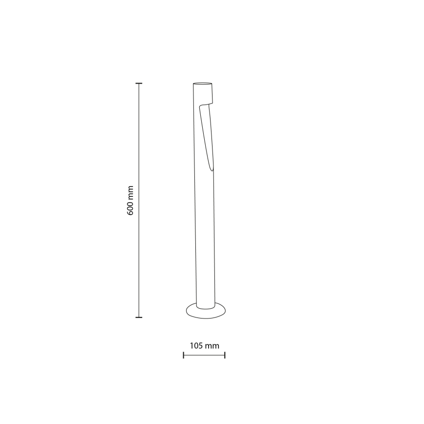 LED Външна лампа SENA M LED/5W/230V IP65 60 см бежова