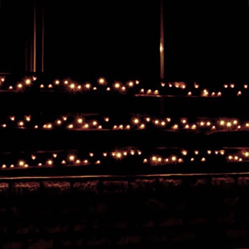 LED Външна осветителна верига 70m 1000xLED/0,06W/230V топло бял IP44