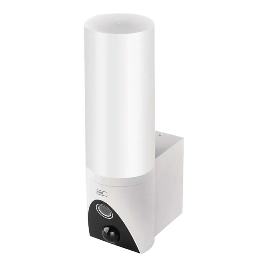 LED Външна смарт камера с осветление GoSmart LED/12W/230V IP65 Wi-Fi Tuya бял