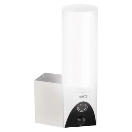 LED Външна смарт камера с осветление GoSmart LED/12W/230V IP65 Wi-Fi Tuya бял