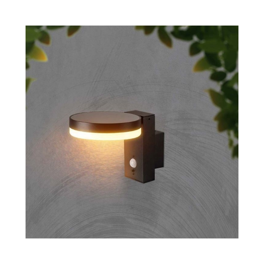 LED Външна соларна лампа за стена със сензор LED/5,5W/3,7V 3000K IP54 2000 mAh