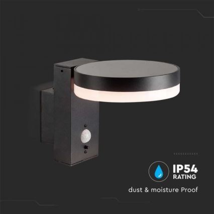 LED Външна соларна лампа за стена със сензор LED/5,5W/3,7V 3000K IP54 2000 mAh