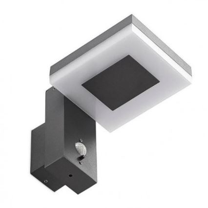 LED Външна соларна лампа за стена със сензор LED/5,5W/3,7V 3000K IP54