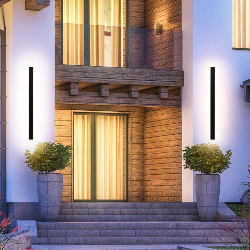 LED външна стенна лампа LED/23W/230V 4000K IP65 141 cm антрацит