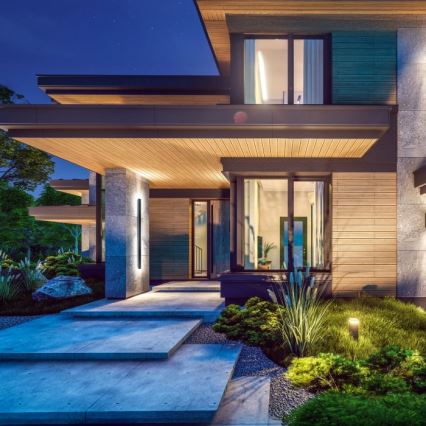 LED външна стенна лампа MIRANA LED/25W/230V 4000K IP44 120 cm черна