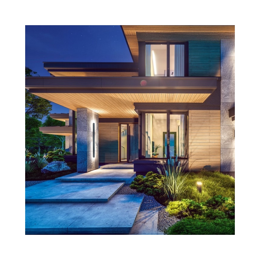 LED външна стенна лампа MIRANA LED/25W/230V 4000K IP44 120 cm черна