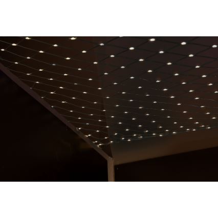 LED външна светеща завеса NET 240xLED/7,2W/230V 1,5x2 m IP44 топла бяла