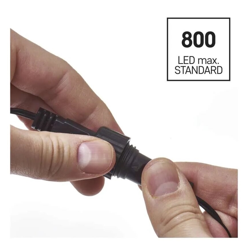 LED Външна  верига 100xLED/10m IP44 синя