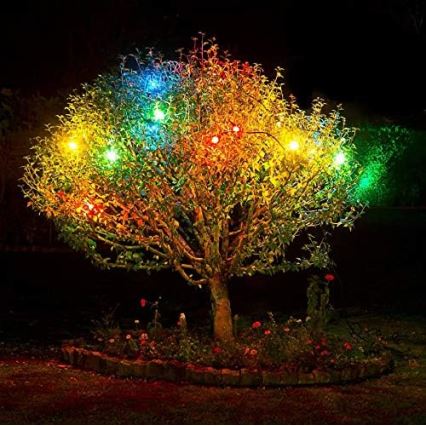 LED Външна верига EASY CONNECT 8xE27 5м IP44 многоцветна