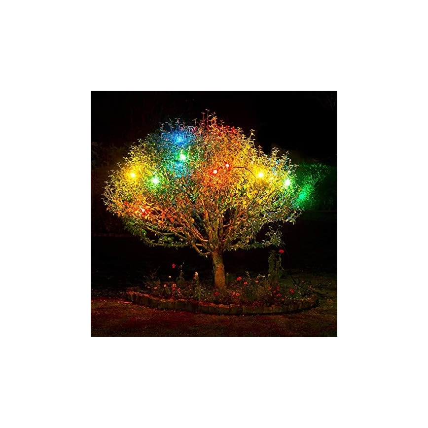 LED Външна верига EASY CONNECT 8xE27 5м IP44 многоцветна