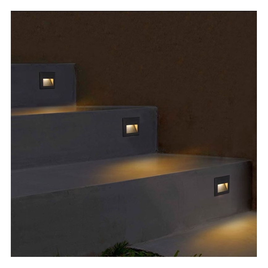 LED Външна за стълбище лампа Q7 LED/3W/230V IP44