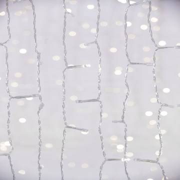 LED външна завеса CURTAIN 480 x LED / 8,4 W / 230 V / 3 x 3 m / IP44 / студено бяло